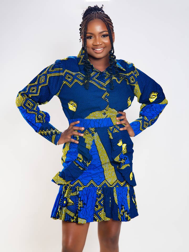 MINIFALDA NORA EN CAPAS para venta al por mayor de Abebi Modish