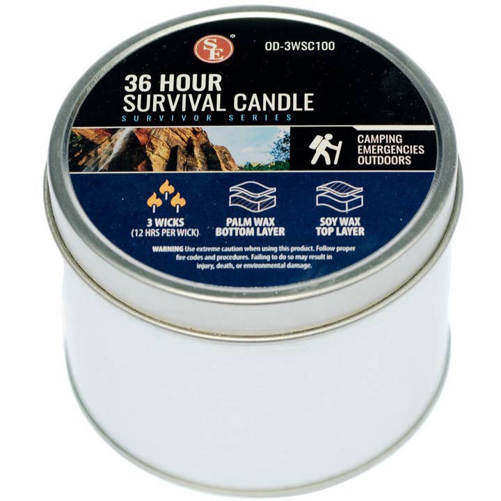 Wholesalesurvivalkits - Wholesale Travel Candles - 36 Hour Emergency Candle