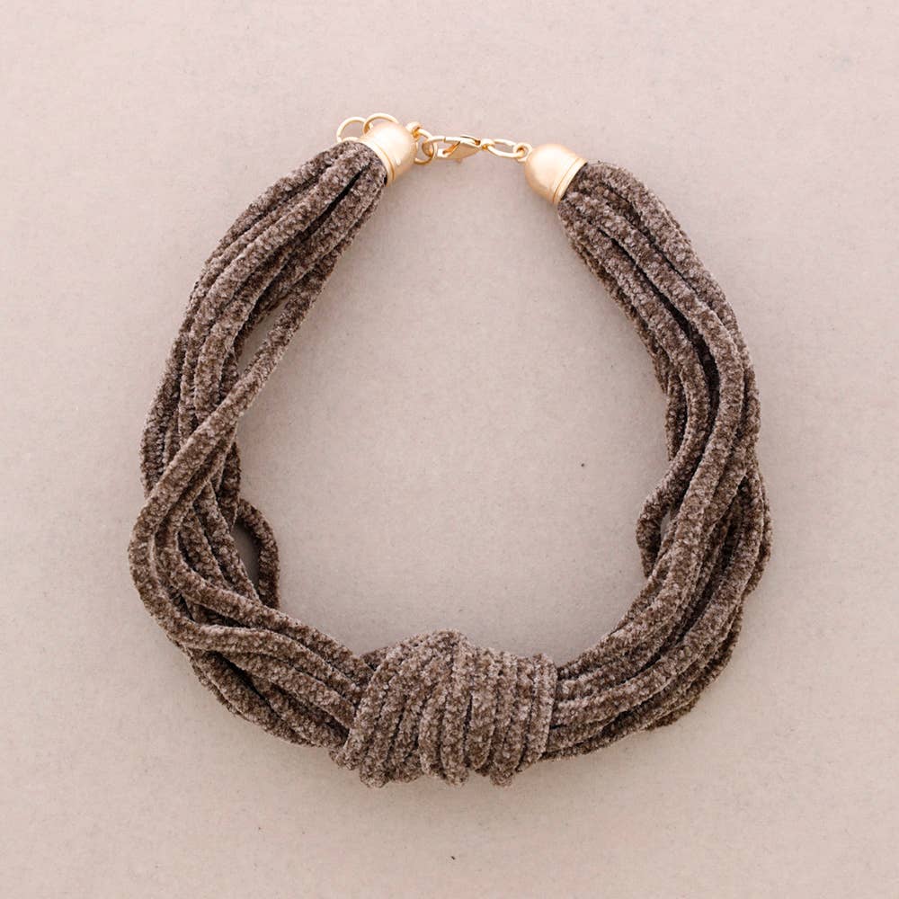 Sonata – Großhandel Gewebtes/geflochtenes Armband – Chenille-Kropfband in Nude6