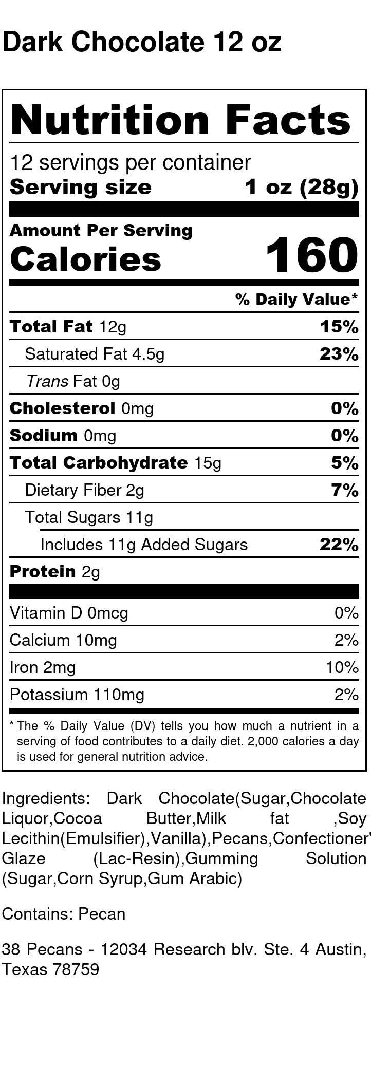 38 Pecans – Doces cobertos de chocolate por atacado – Nozes de chocolate amargo3