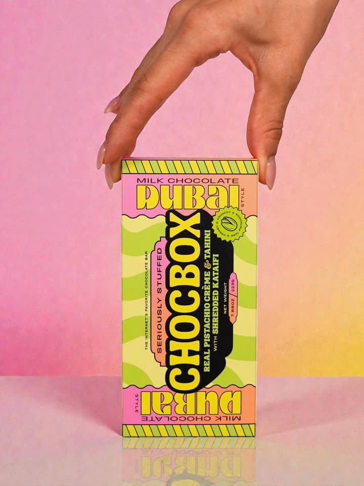 Chocbox Dubai Milk Chocolate Bar for wholesale by CHOCBOX