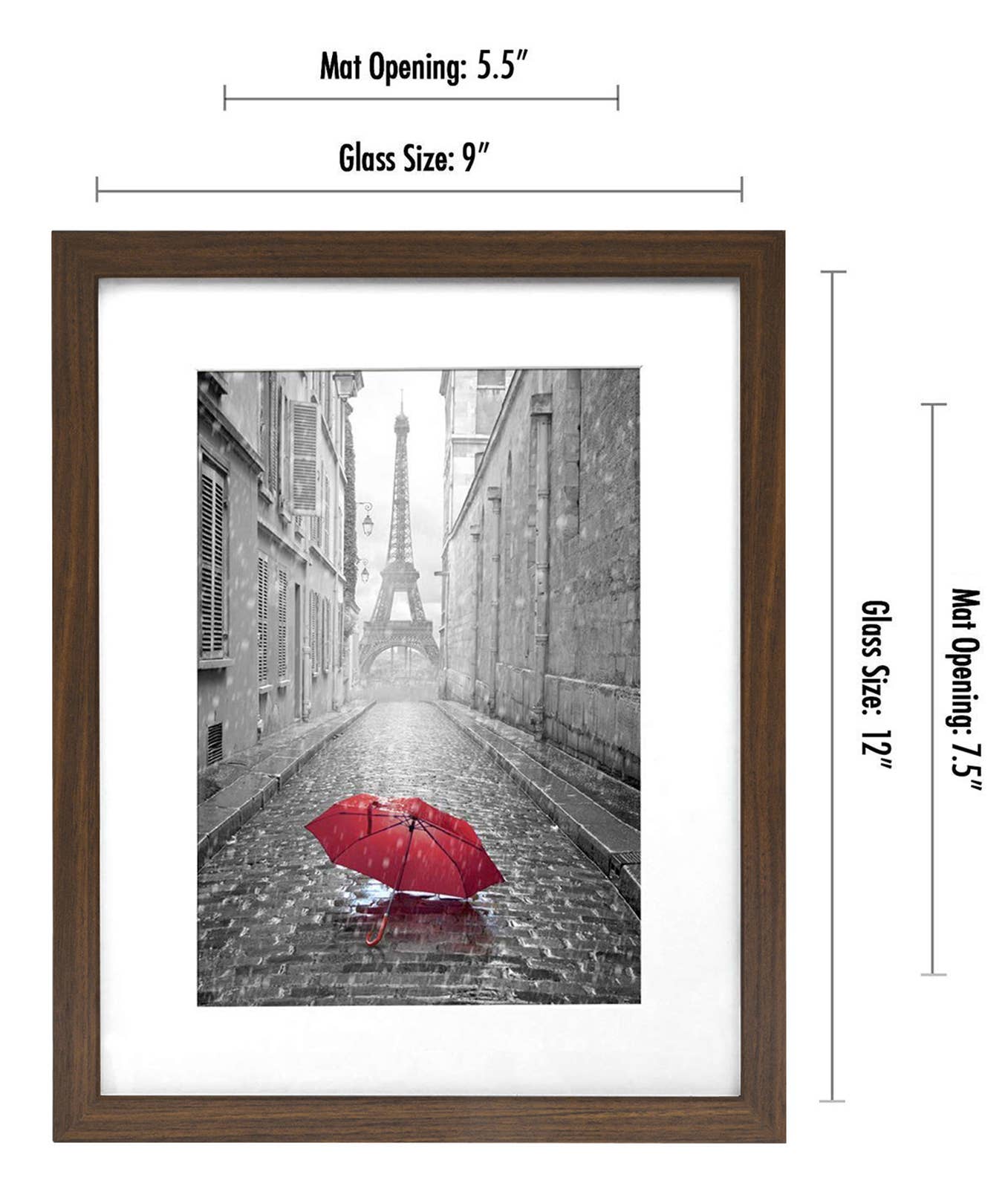 Americanflat - Wholesale Picture Frame - Americanflat Picture Frame with Mat Standard Molding105