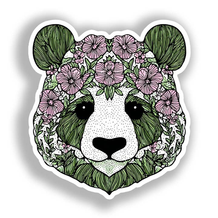 Panda Decal Sticker # A018456 for wholesale by Yoonek Graphics