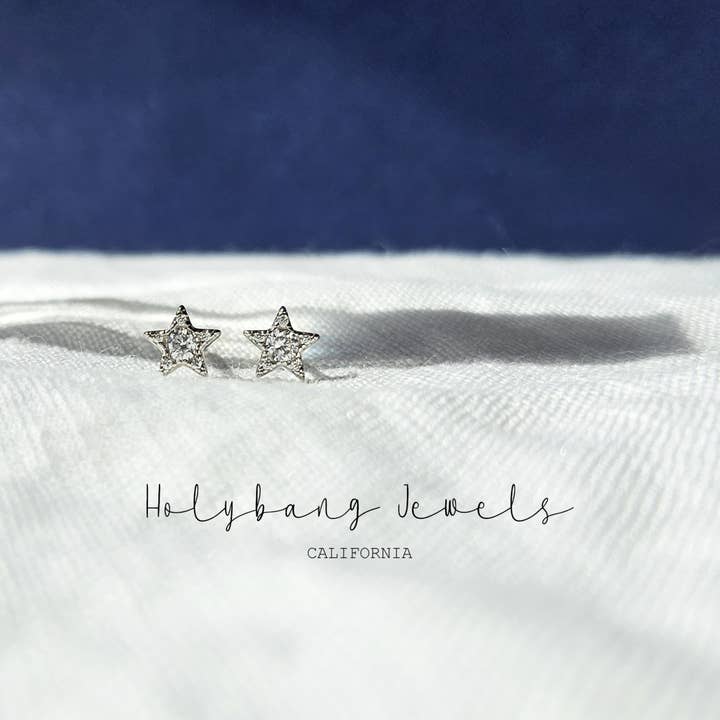 STAR STUD EARRINGS - E-S1400 for wholesale by HolyBang Jewels