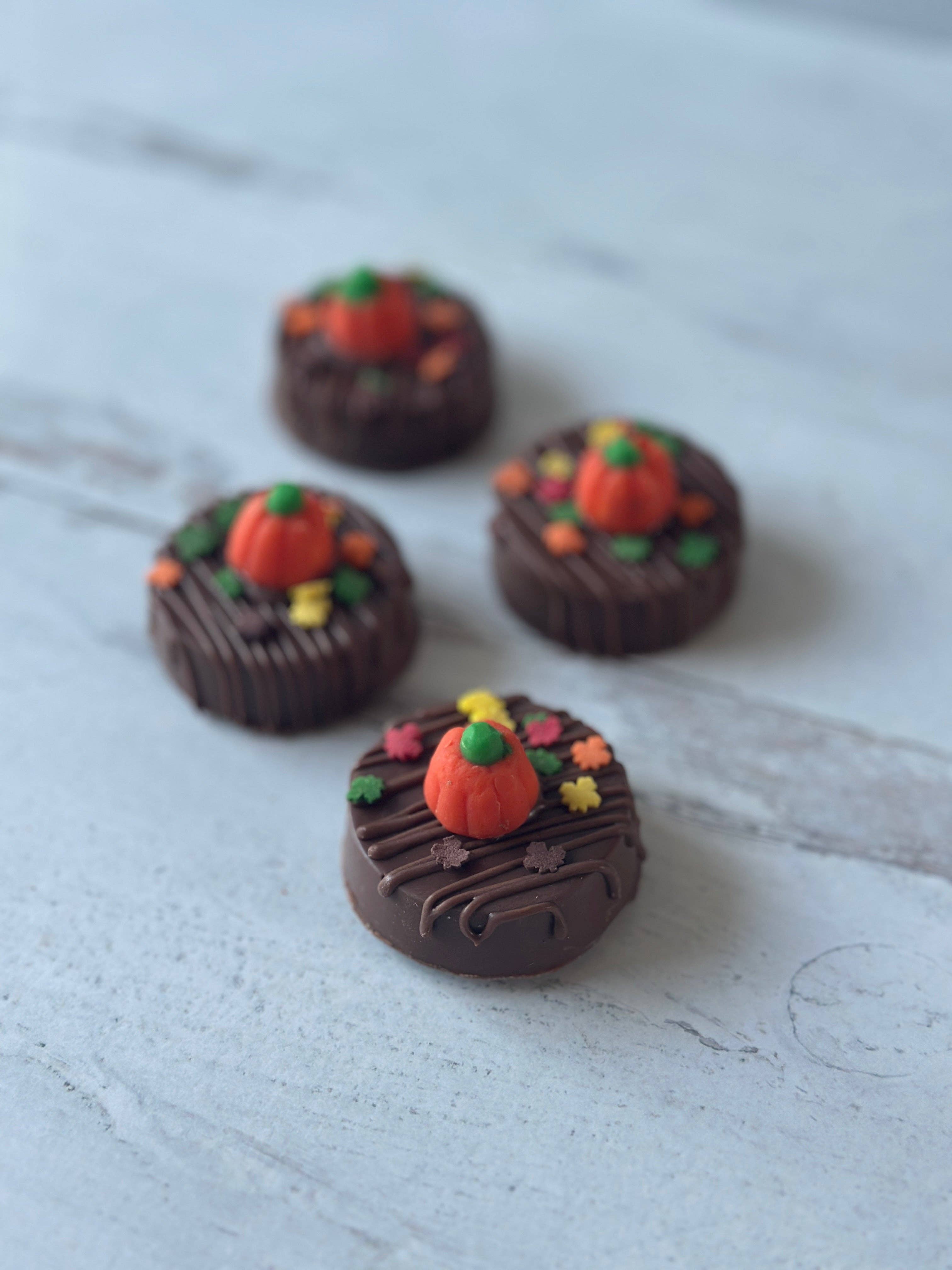Chocolates Unlimited by Denise - Wholesale Chocolate Covered Sweets - Pumpkin Creme Chocolate Covered Oreos 3