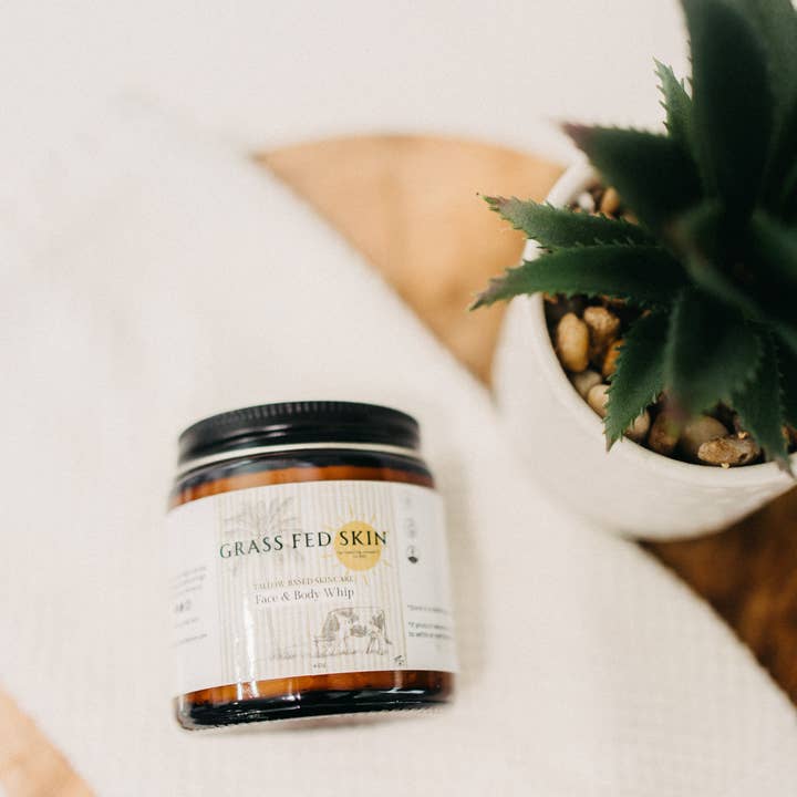 Grass Fed Skin - Wholesale Body Balm/Butter - Tallow Face & Body Whip1