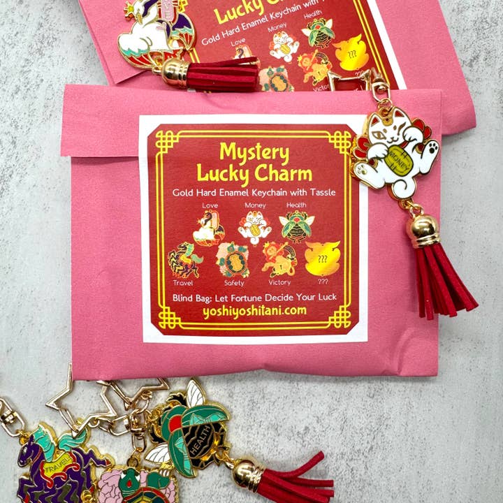 Yoshi Yoshitani LLC - Wholesale Keychain - Women's - Mystery Lucky Charm Blind Bags