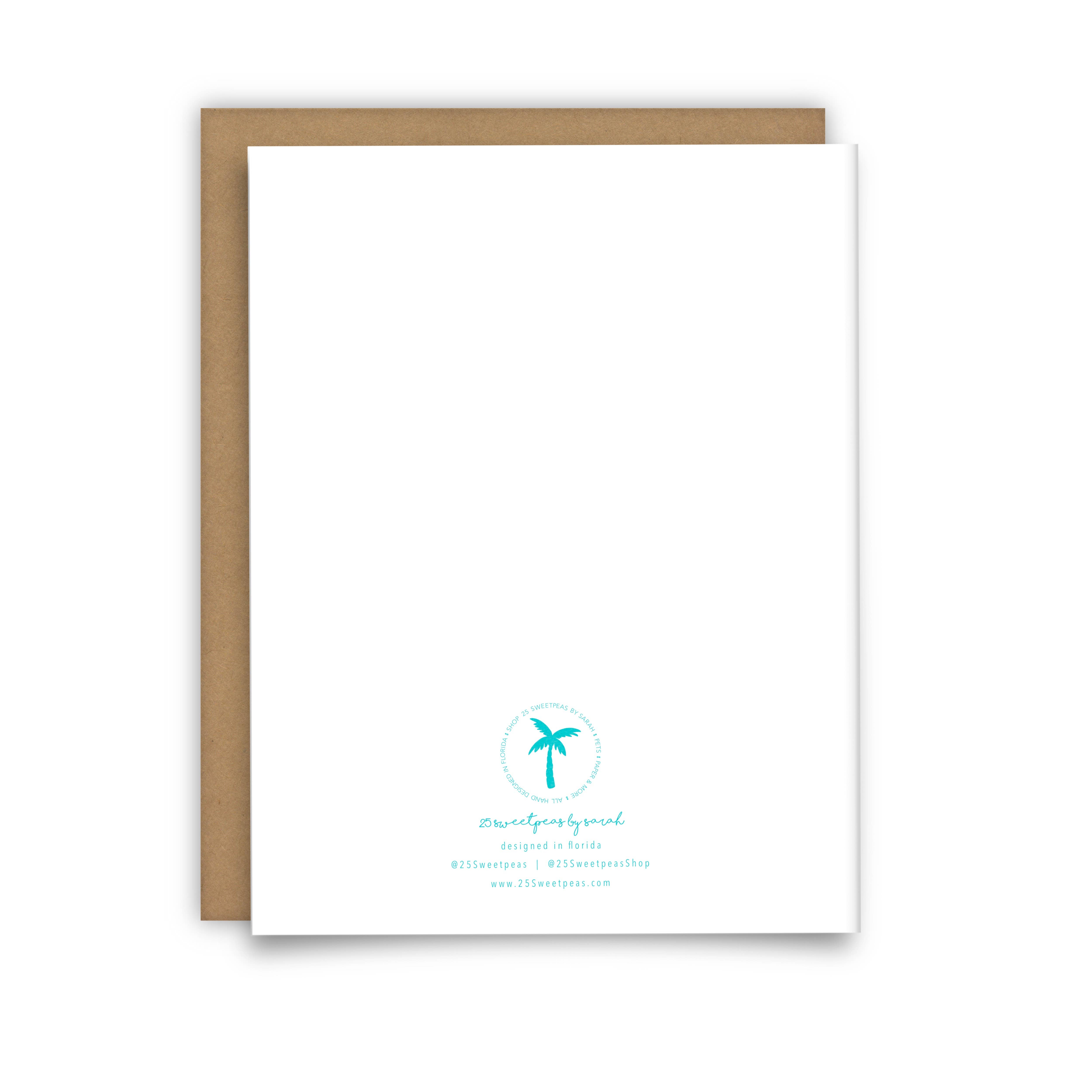 25 Sweetpeas - Wholesale Valentine's Day Card - Valentines Day Card for the Beach Lover, Coastal Valentine1