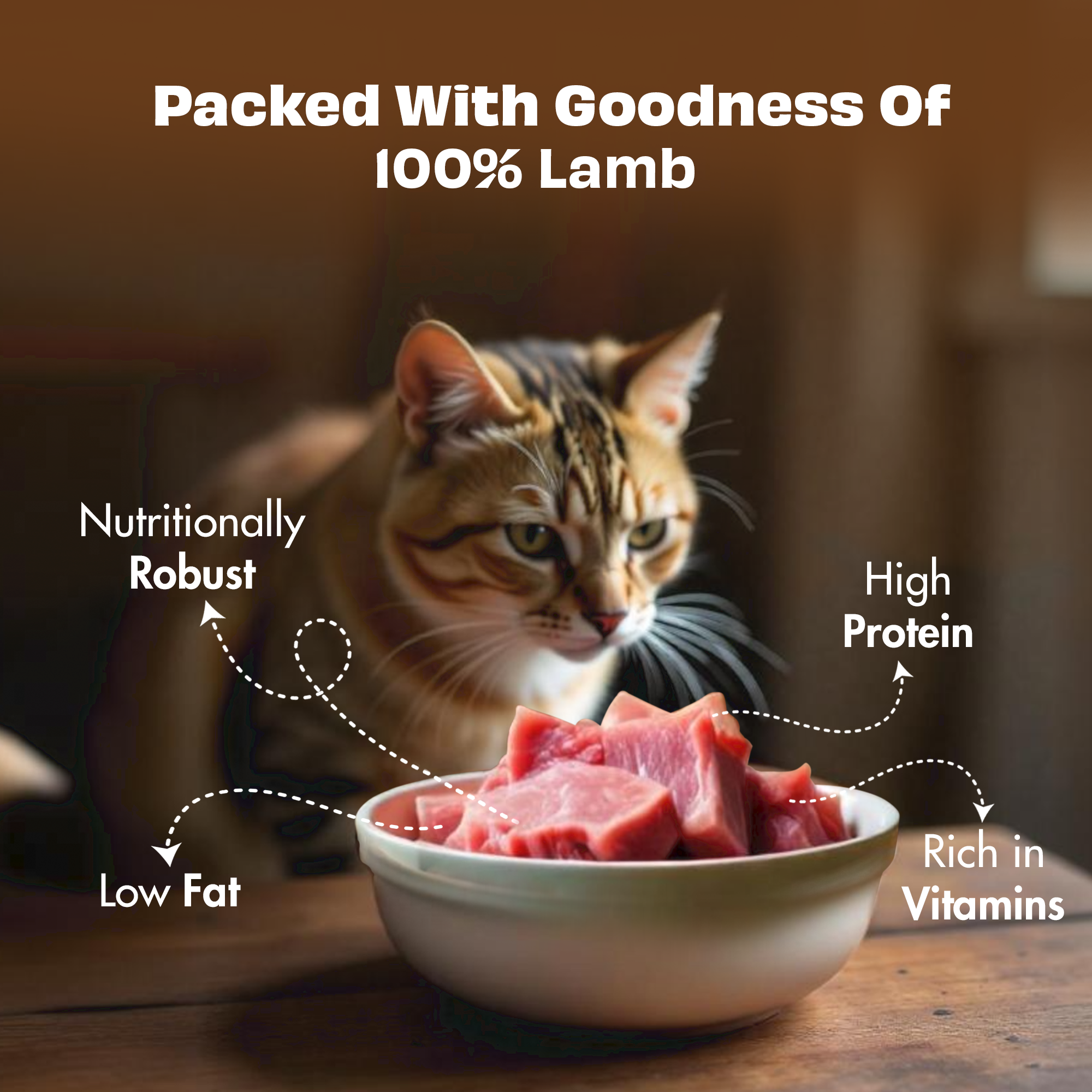 Pawfect Pet Foods Pvt Ltd - USA - Wholesale Pet Treats - Cat - Pawfect Nature's Feast Freeze-Dried Lamb Meat Treats for Cats| 100% Natural| Hypoallergenic| Easily Digestible| Grain-Free| Training Treat| High Protein| Low Fat| Single Ingredient treats(150g/5.29oz)2