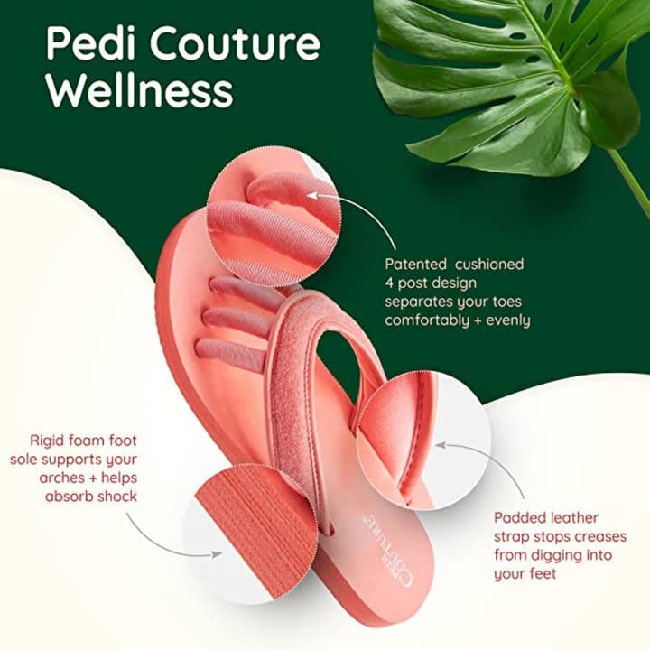 Pedi Couture - Wholesale Sandals - Women's - Coral Women's Yoga Sandals
