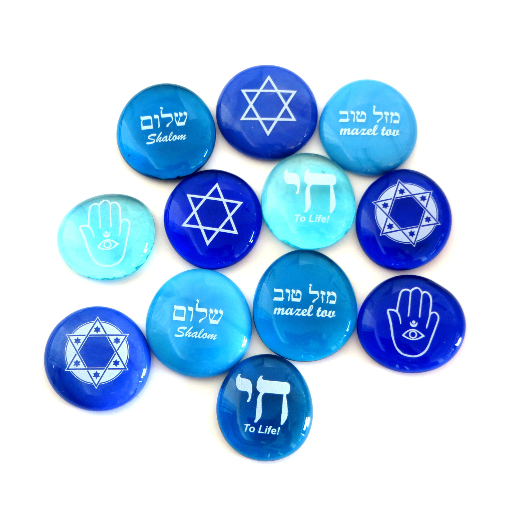 Lifeforce Glass, Inc. - Wholesale Keepsake Coin/Token - Judaica Glass Stones, Hanukkah Gifts and Decor7