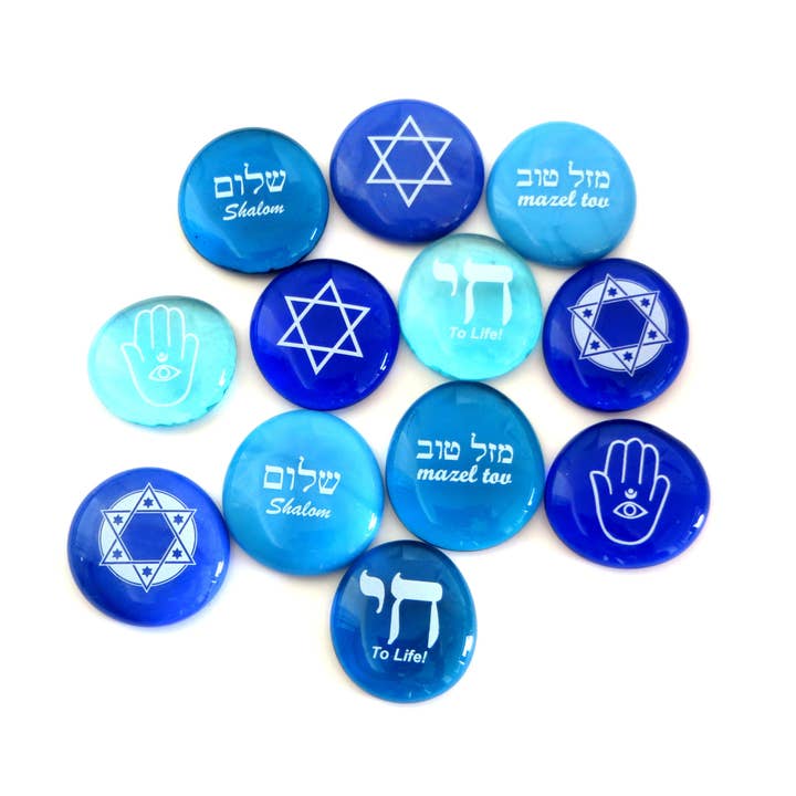 Lifeforce Glass, Inc. - Wholesale Keepsake Coin/Token - Judaica Glass Stones, Hanukkah Gifts and Decor7