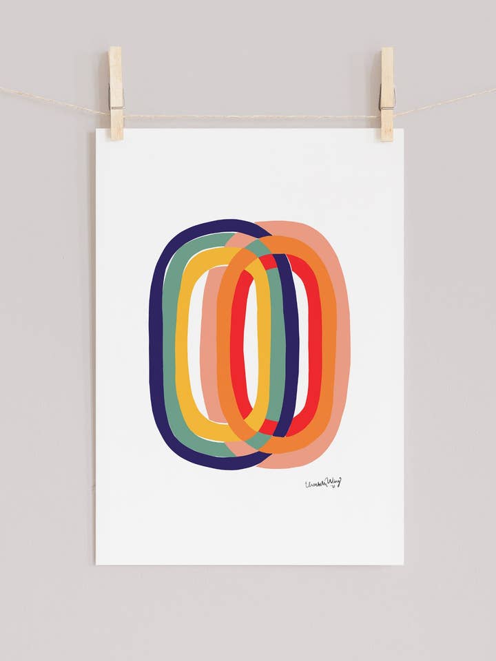 Impression d'art arc-en-ciel pour la vente par Wingmade