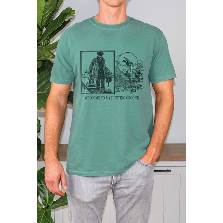 Welcome To My Hunting Ground Graphic Tee for wholesale by Bella Me