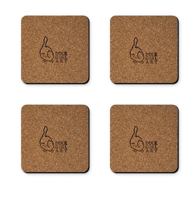 Duck Girl Art - Wholesale Coasters - Colorado Aspen Trees Coasters1