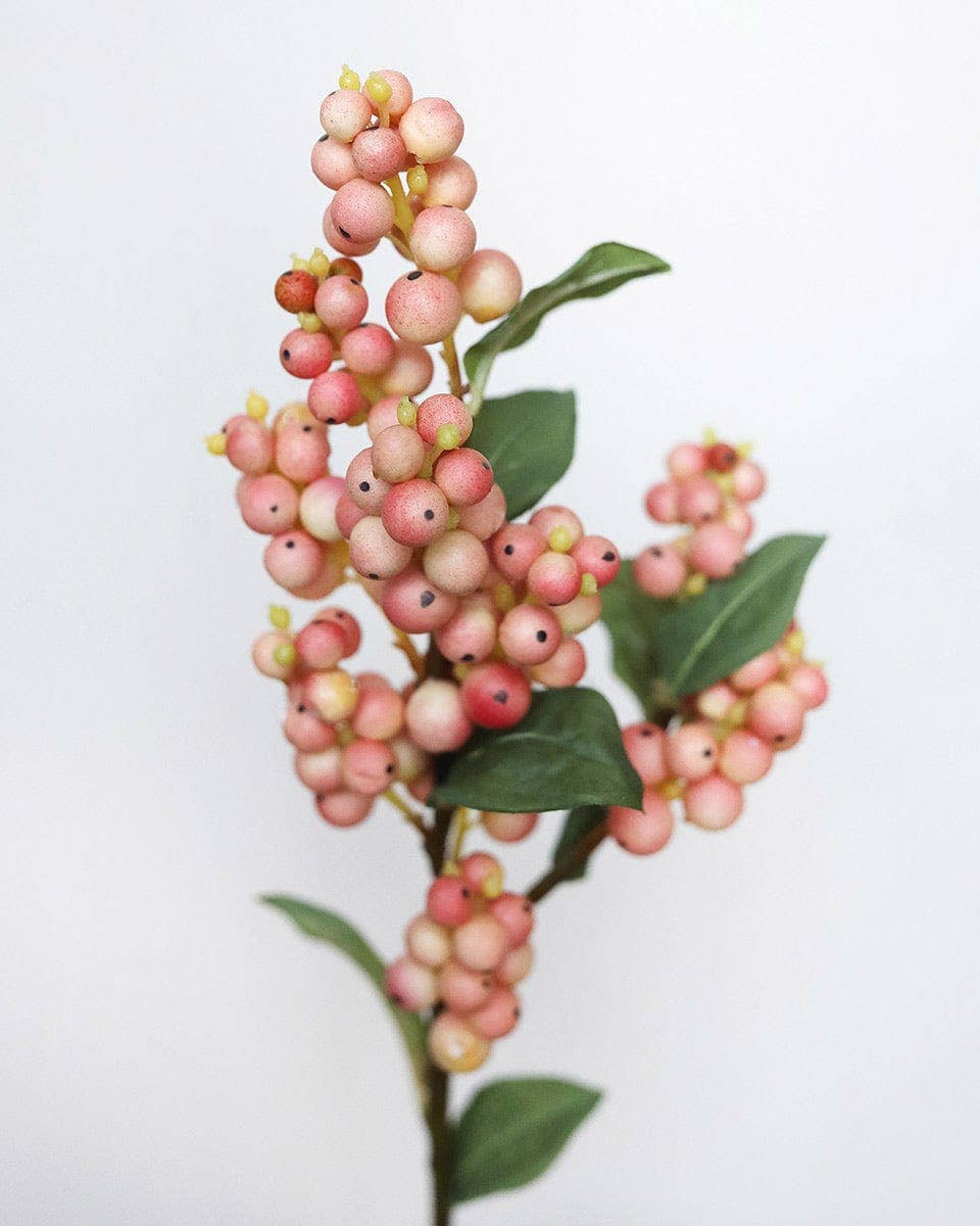 Prestige Botanicals - Wholesale Artificial flowers - Pink Artificial Snowberry 20.5"3