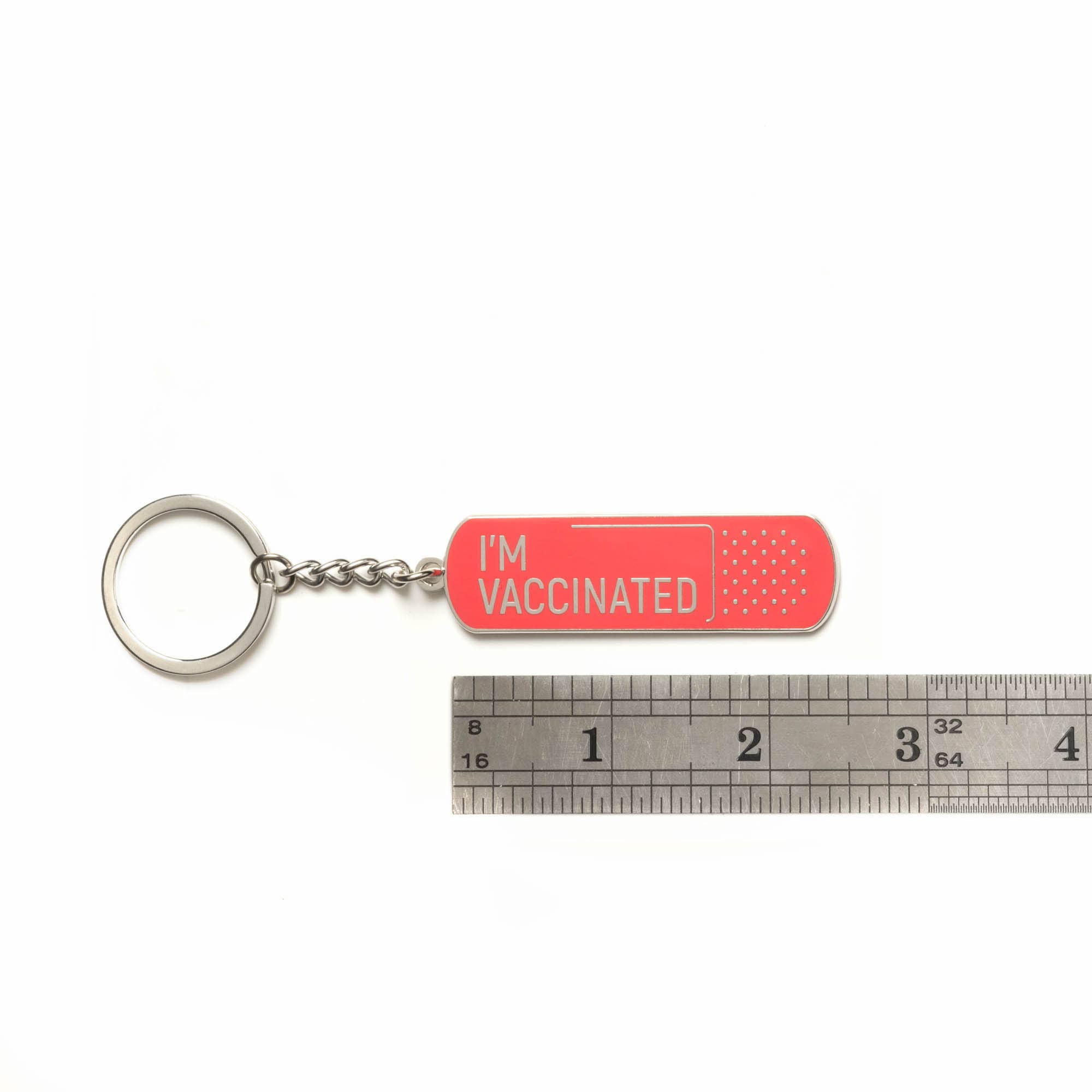 Dissent Pins – wholesale Keychain – Unisex – I'm Vaccinated Keychain3