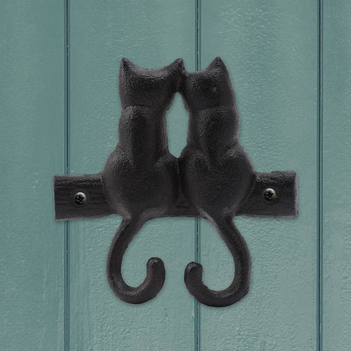 CGB Giftware - Wholesale Wall Hook - Double Cat Tail Wall Hook