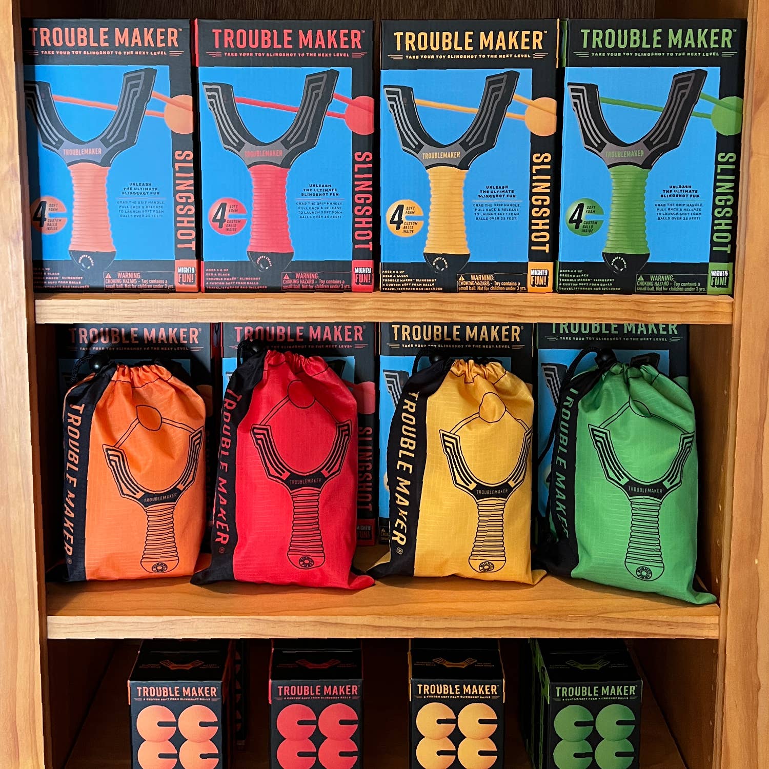 Mighty Fun! - Wholesale Slingshot - Kids - Trouble Maker Slingshot - Assortment3