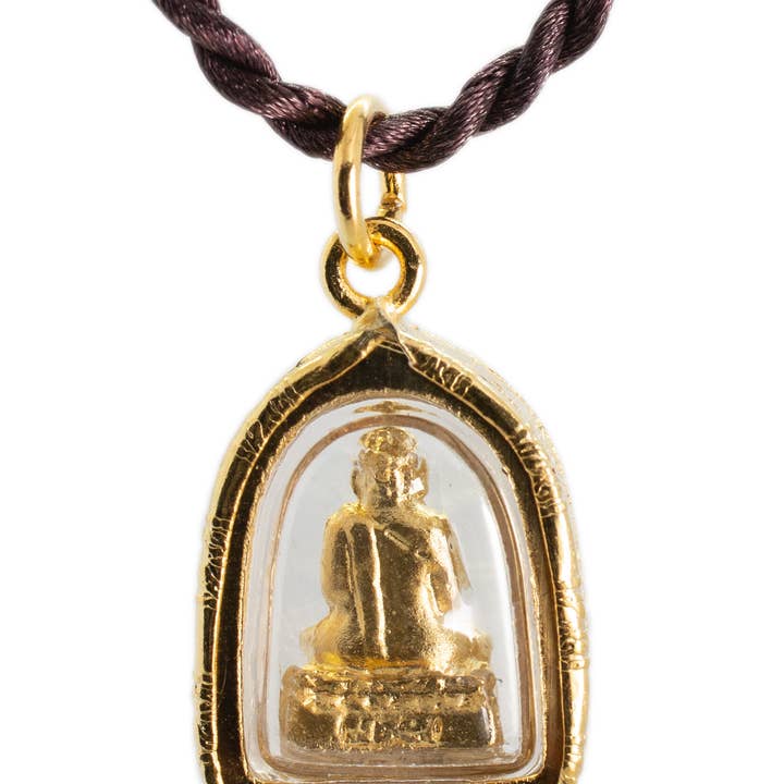 Artschatz LLC - Wholesale Pendant/Charm Necklace - Golden Weekday Birthday Buddha - Thursday - with Necklace3