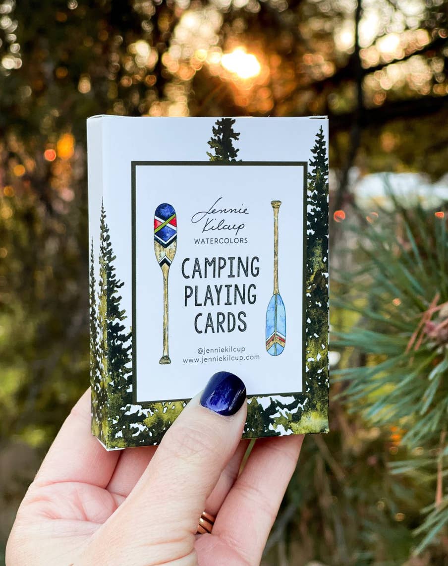 Jennie Kilcup Watercolors - Wholesale Card Game - Camping Playing Cards