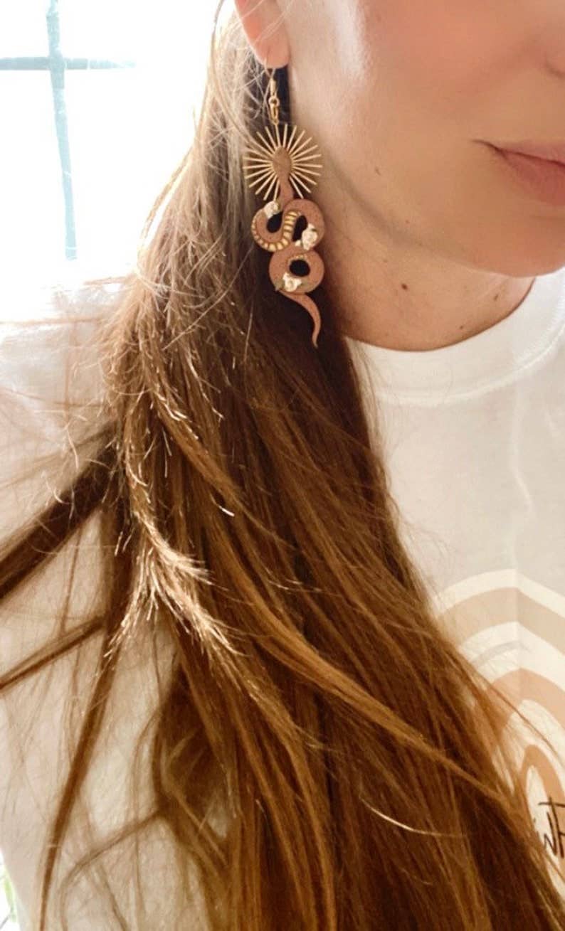 Everything Ky and I - Wholesale Dangle Earrings - Desert Goddess Snakes6