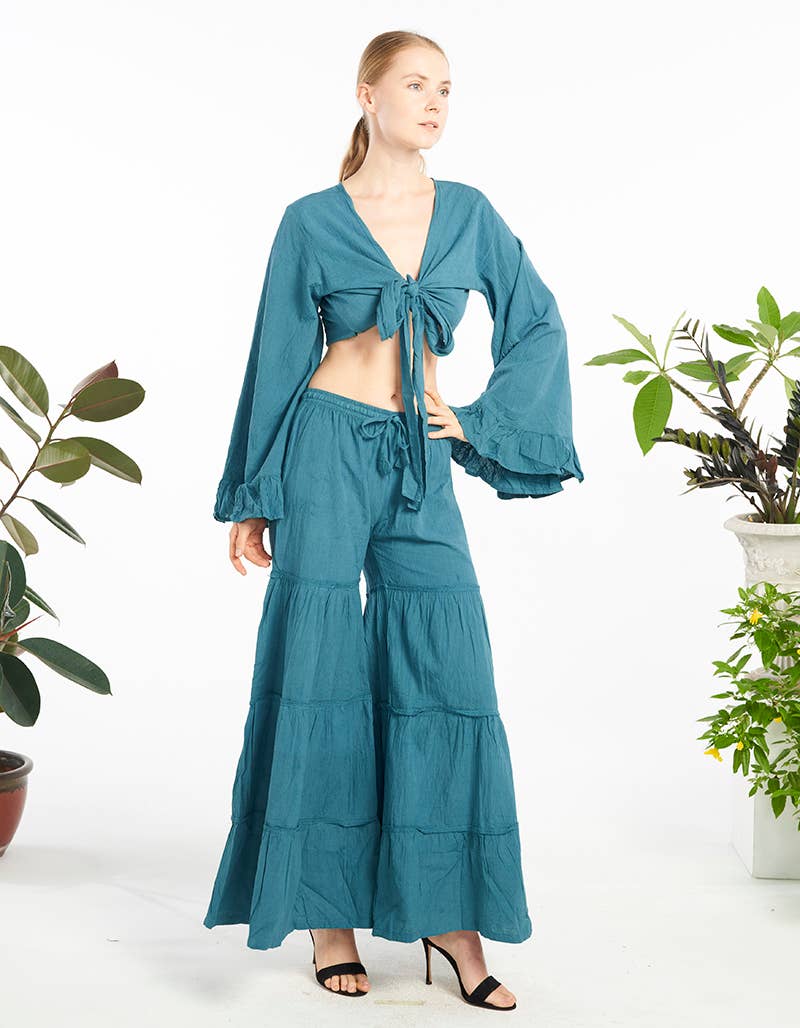 Kathmandu Imports - Wholesale Blouse - Women's - COTTON CROP TOP (KT-1542) 1