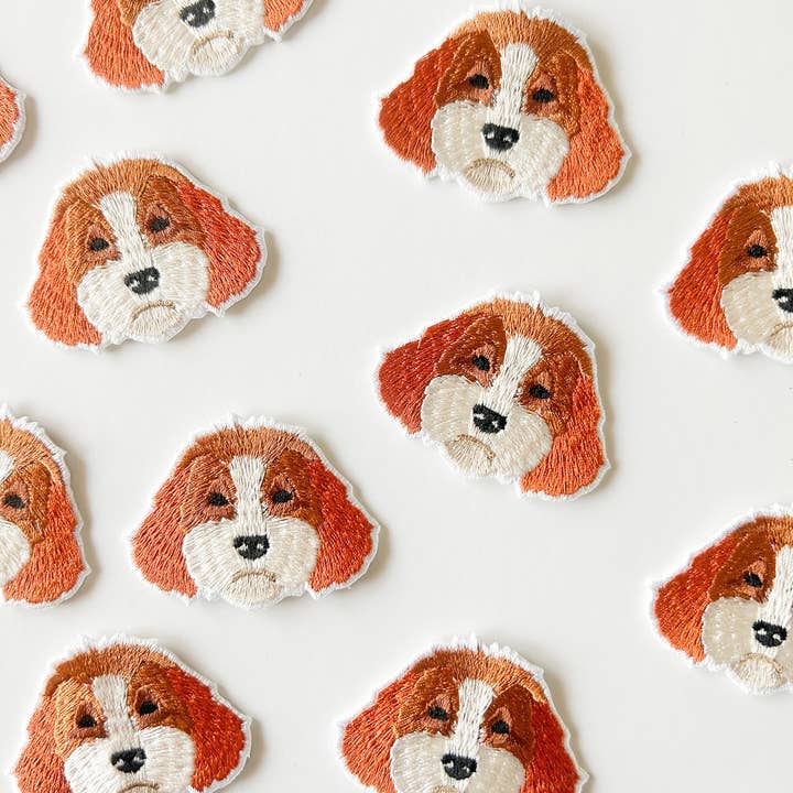 Field Trip Threads - Wholesale Patch - Cavapoo Dog Embroidered Iron-On Patch | Pet Lover Patch1
