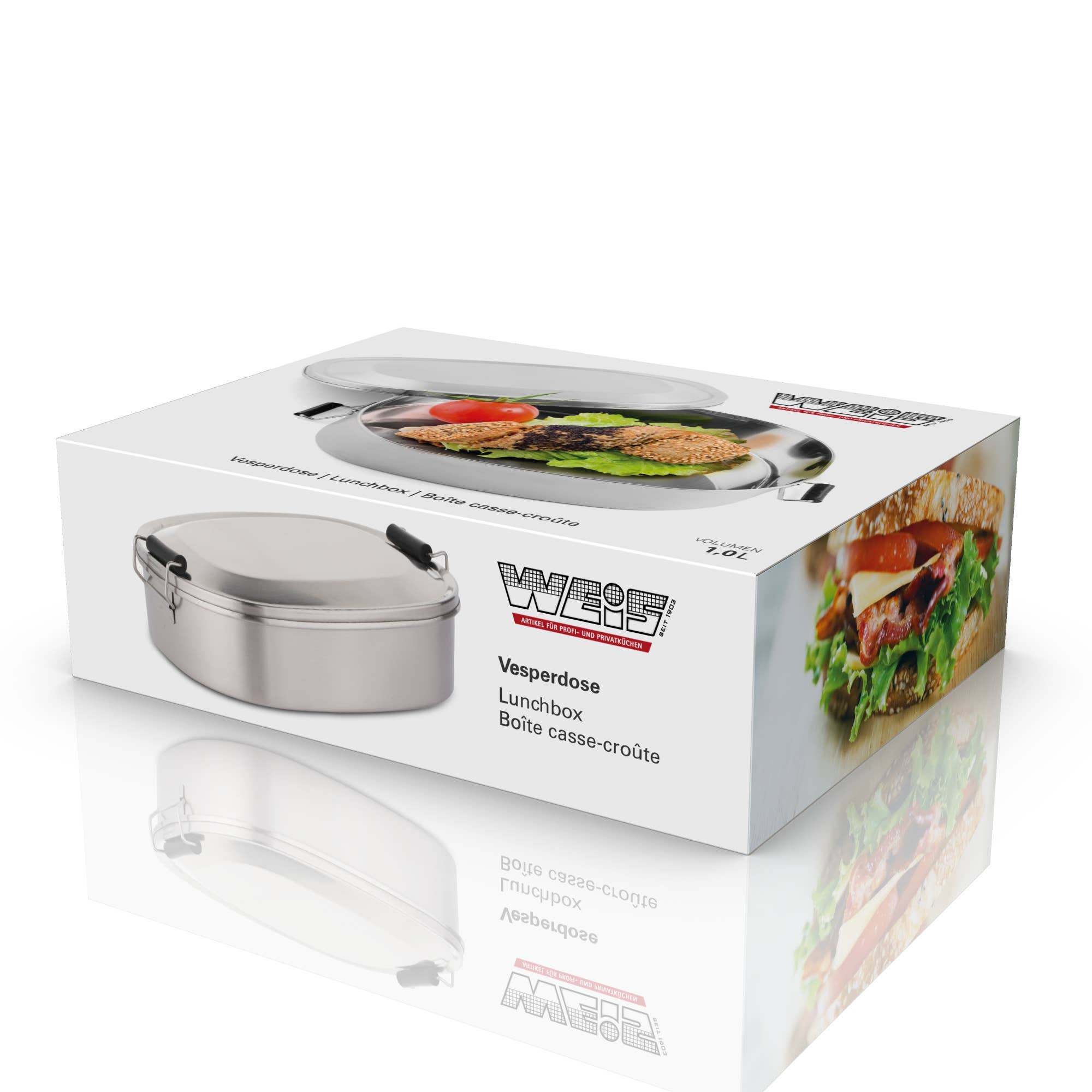 Karl Weis - Wholesale Food Storage Container - Stainless Steel Lunch Box 0.9l1