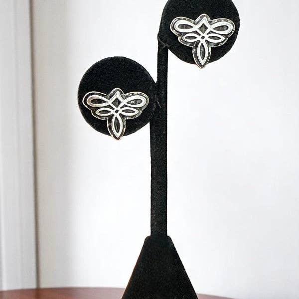 Argent bruni Ensemble de 6 paires de boucles d’oreilles clous avec motif bottes western et gemme turquoise en vente sur Faire2