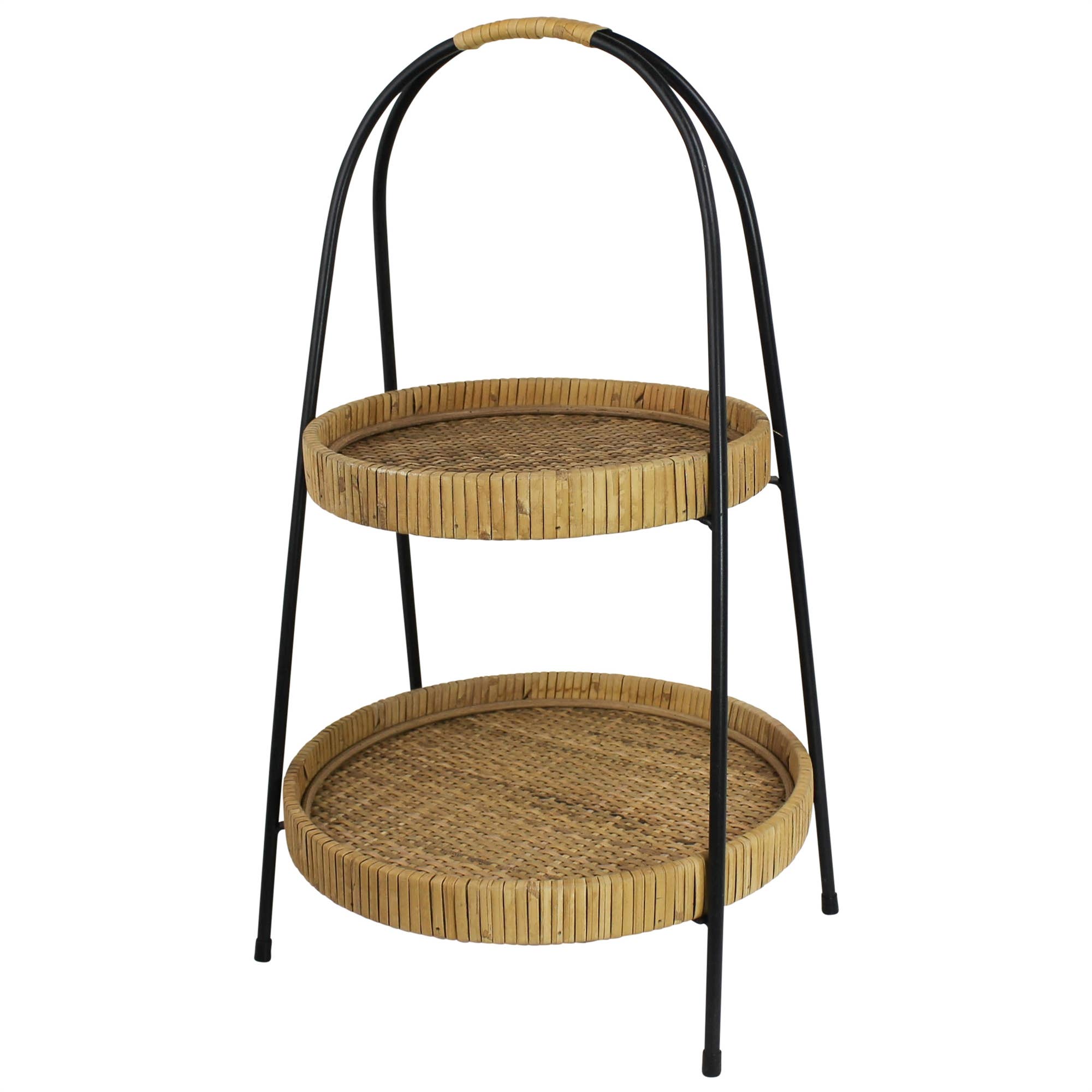 HomArt - Wholesale Decorative Tray - Cayman 2-Tier Stand, Rattan2