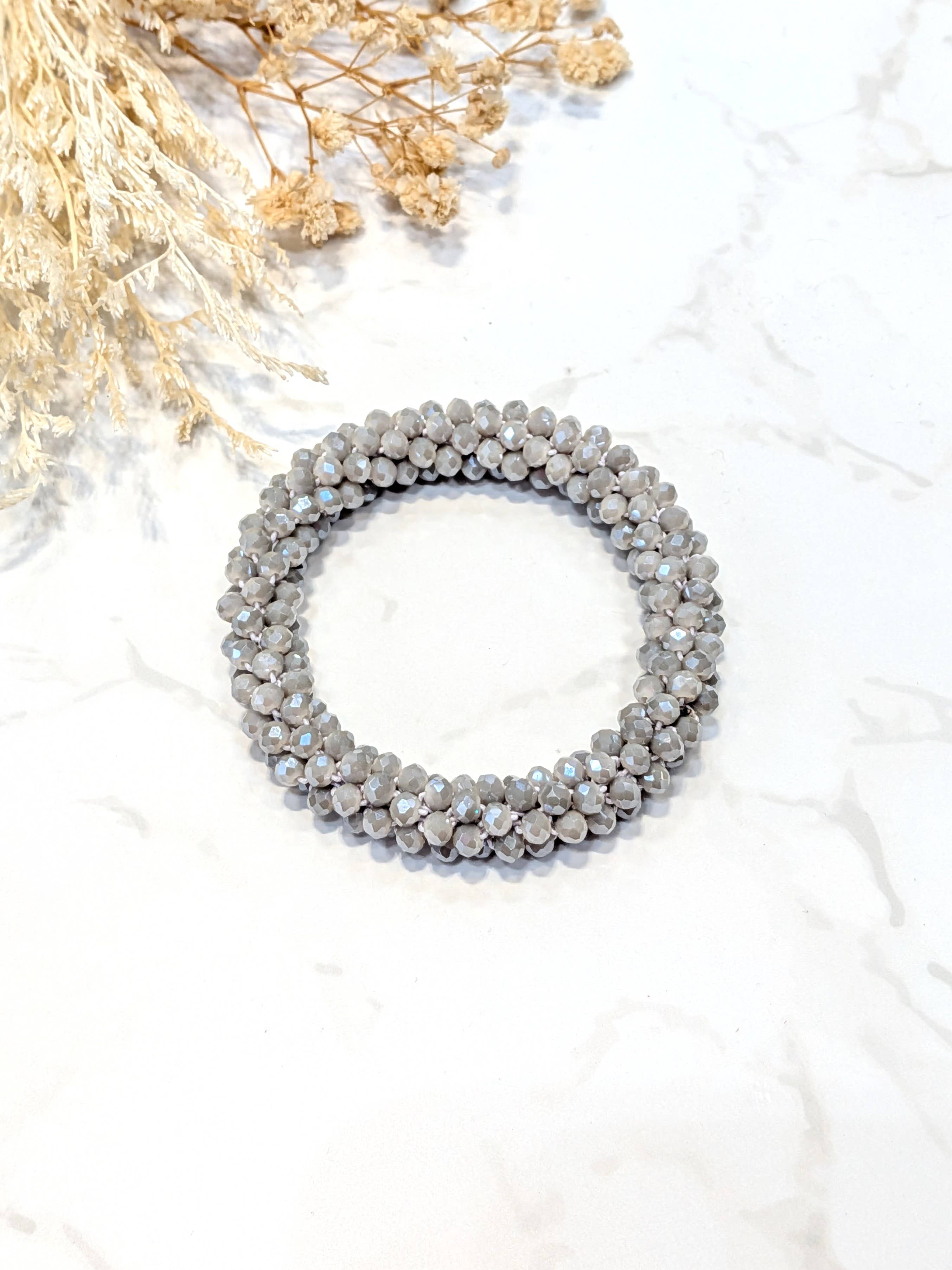 LOLO & YAYA - Wholesale Link & Chain Bracelet - White-tone crystal effect bracelet14