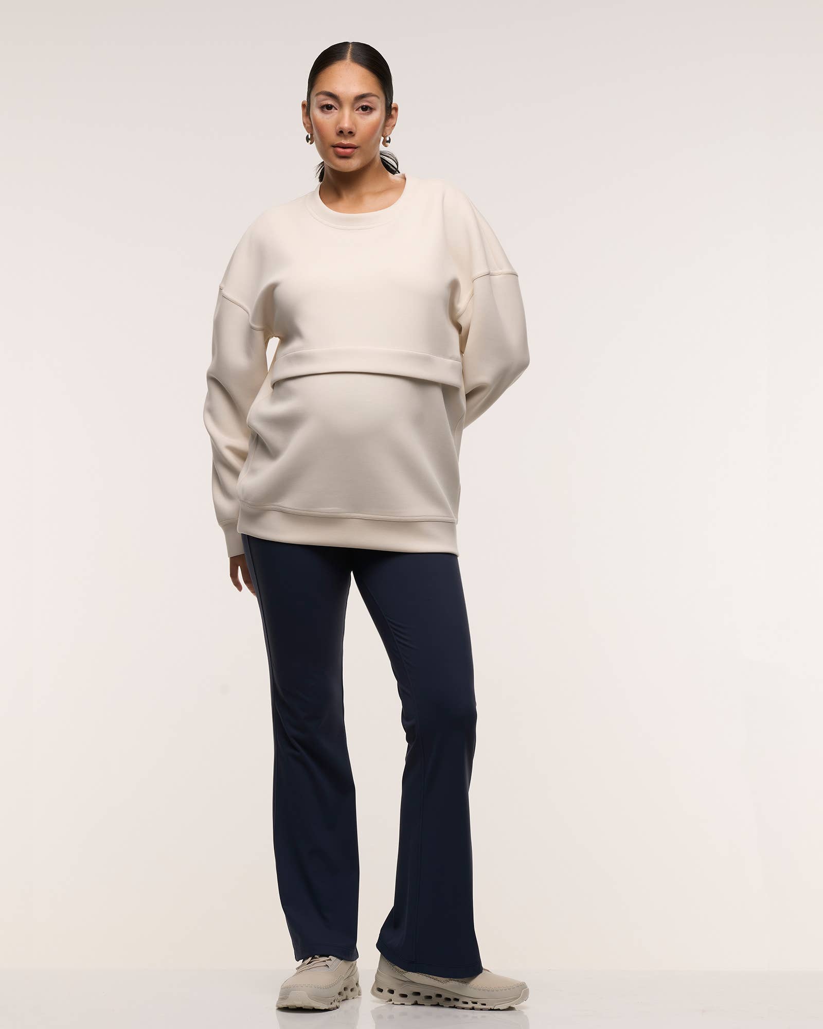 Bone Oversized Feeding Zip Jumper for wholesale on Faire4