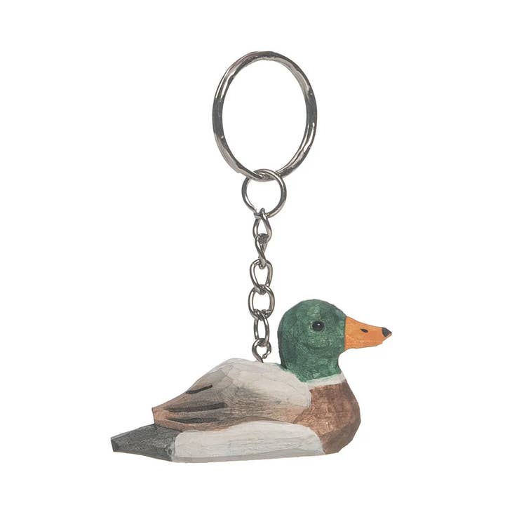 SALE Mallard Duck Wood Keychain for wholesale by Beachcombers