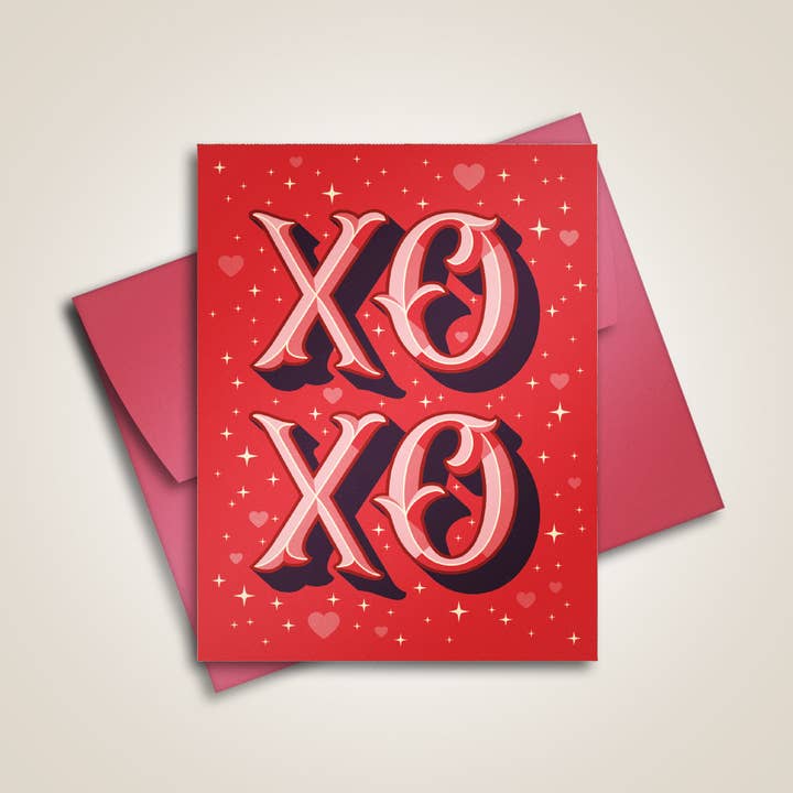 XOXO - Carte de voeux pour la vente par The Fabled Creative Co.