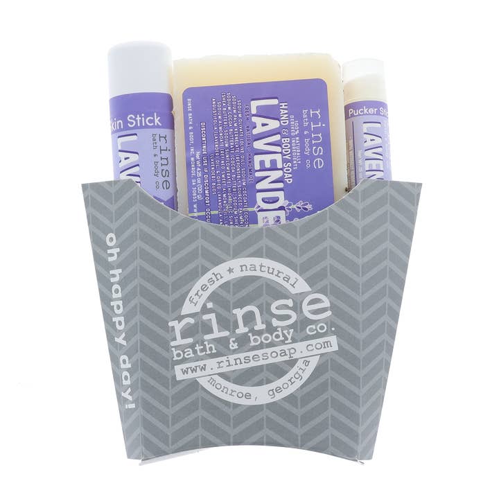 Lavendel-Frittierbündel | Geschenkset für den Großhandel von Rinse Bath Body Inc