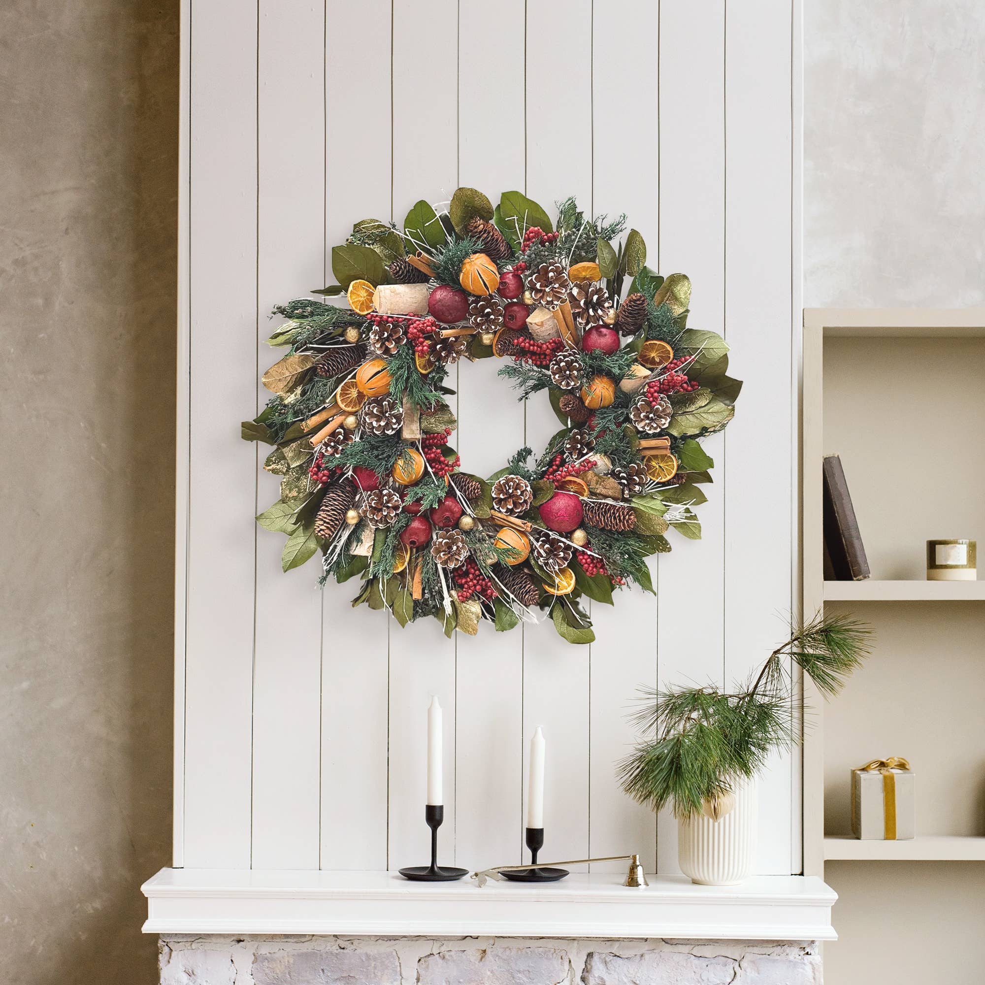 Andaluca - Wholesale Wreath - Pomegranate Citrus Wreath2