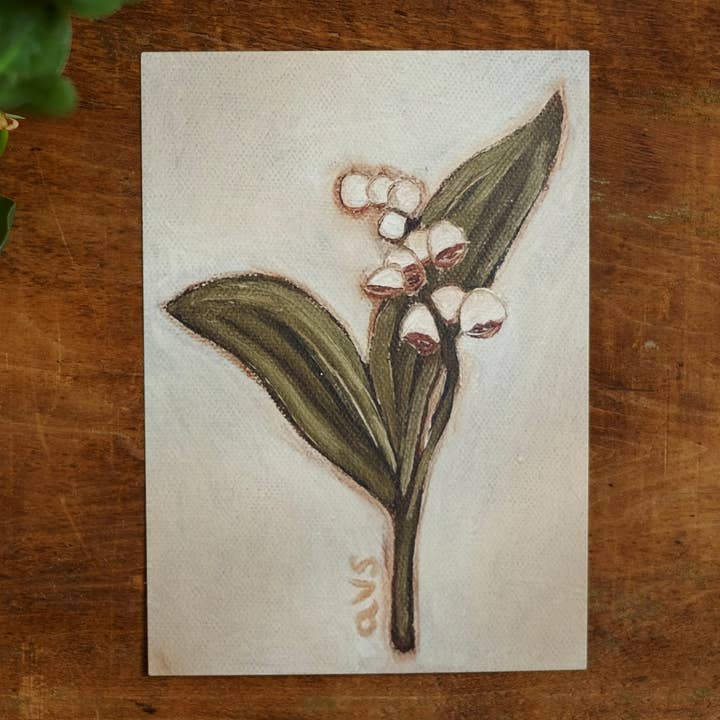 Impresión de Arte Fino de la Flor de Mayo | Lirio de los Valles | 5x7 para venta al por mayor de annalisa v. sawtell