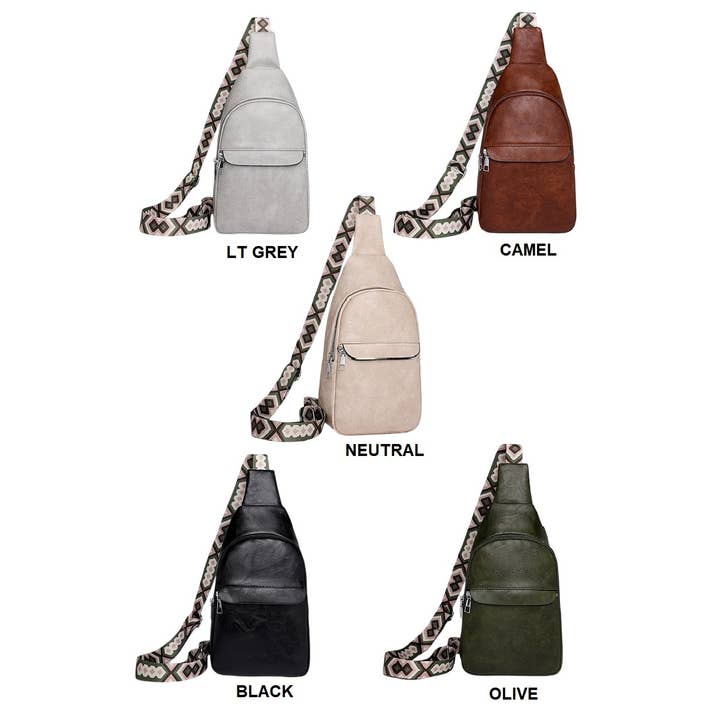 Vanilla Monkey – wholesale Crossbody bag – Women's – Guitar Strap Crossbody Chest Sling Bag3