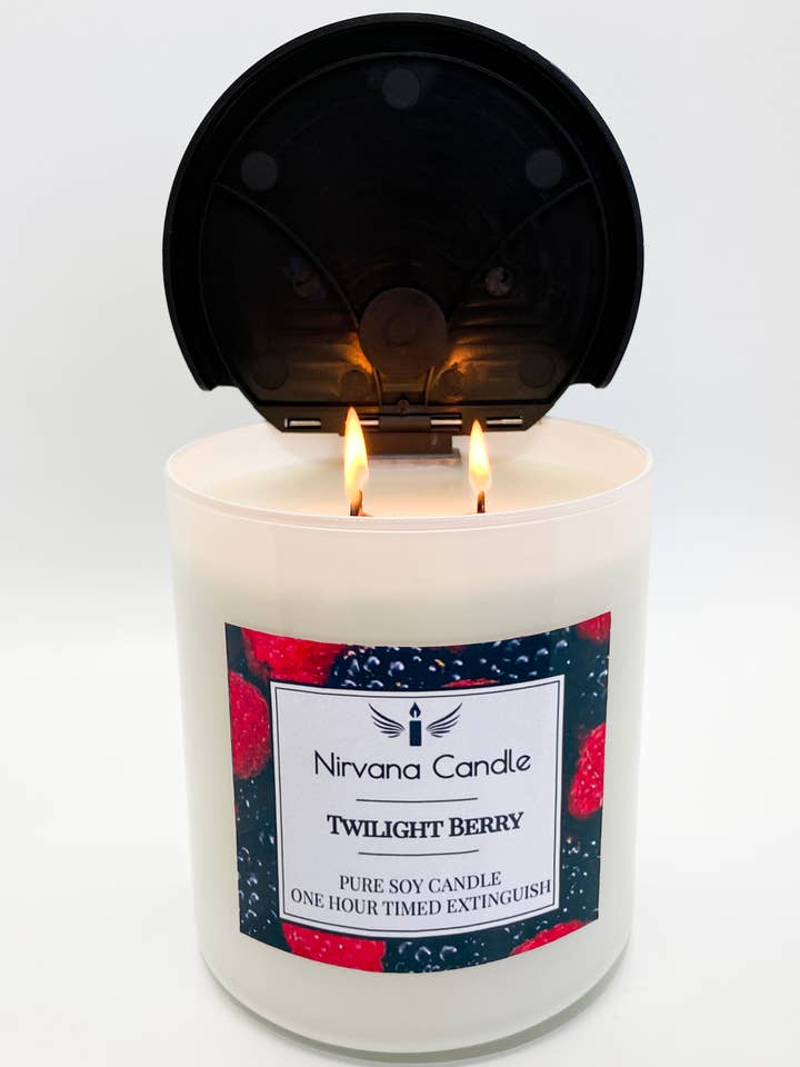 Twilight Berry Self-Extinguishing Candle for wholesale by Nirvana Candle