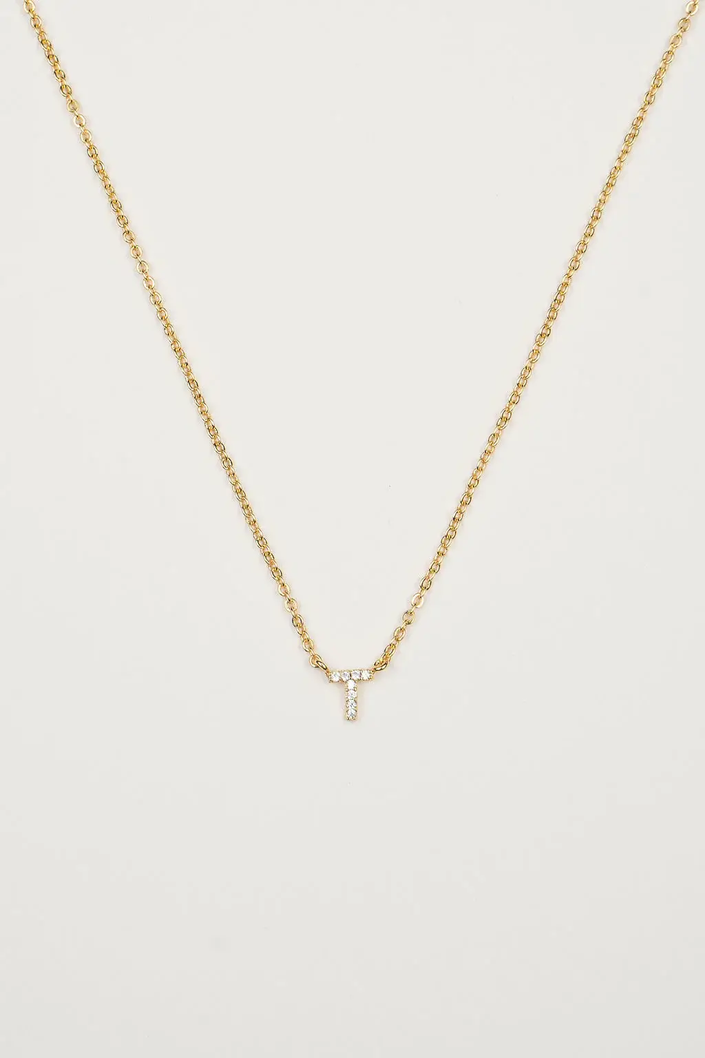 Brenda Grands Jewelry - Wholesale Jewelry Set - 18K Gold Dainty Shiny Initial Necklace - Set of 1636