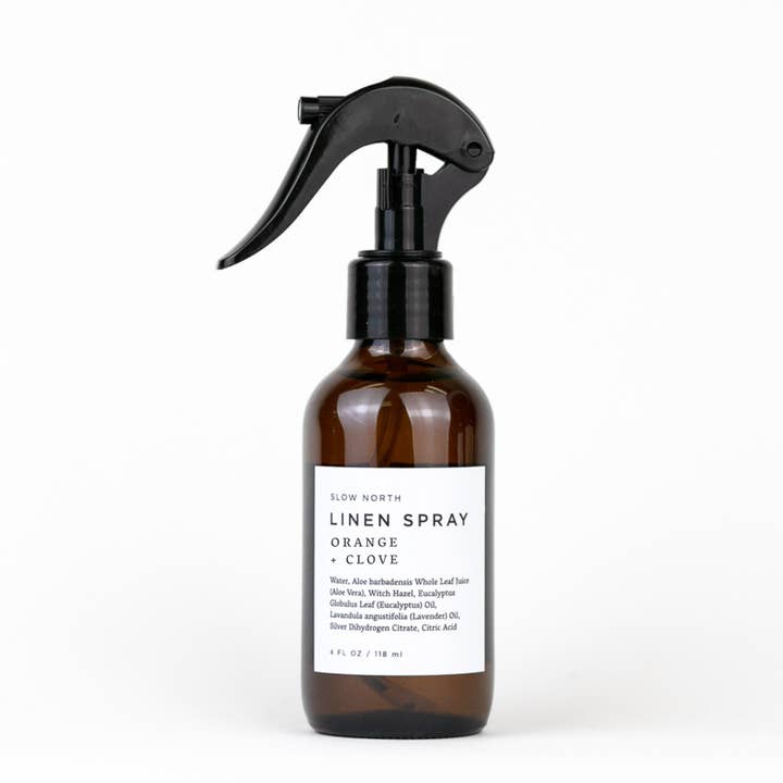 Linen Spray - Orange + Clove - Fall Favorite for wholesale by Slow North
