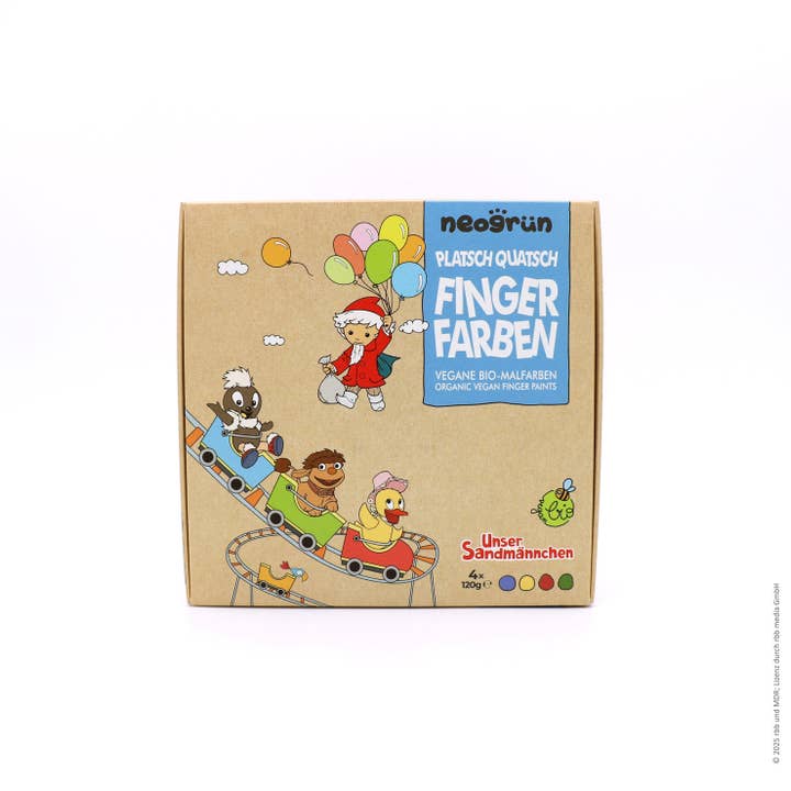 NEOGRÜN - Wholesale Finger Paint - Platsch Quatsch Organic Finger Paints Set of 42