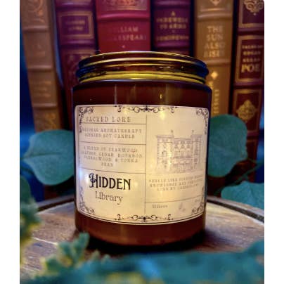 Sacred Lore – Vela em jarro/copo por atacado – Vela de Biblioteca Oculta, Vela Literária, Presente para Amantes de Livros2