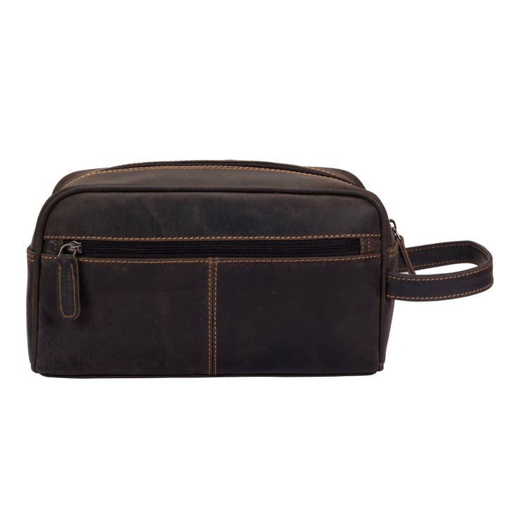 Greenwood Leather - Wholesale Toiletry Bag - Unisex - Leather Banff Toiletry Bag