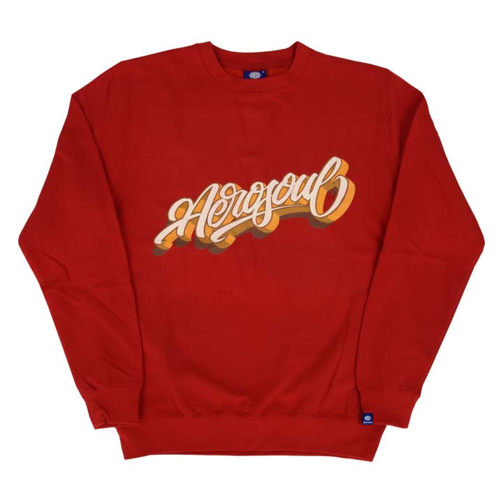 Sudadera Aero-Script (roja) para venta al por mayor de Aerosoul Limited