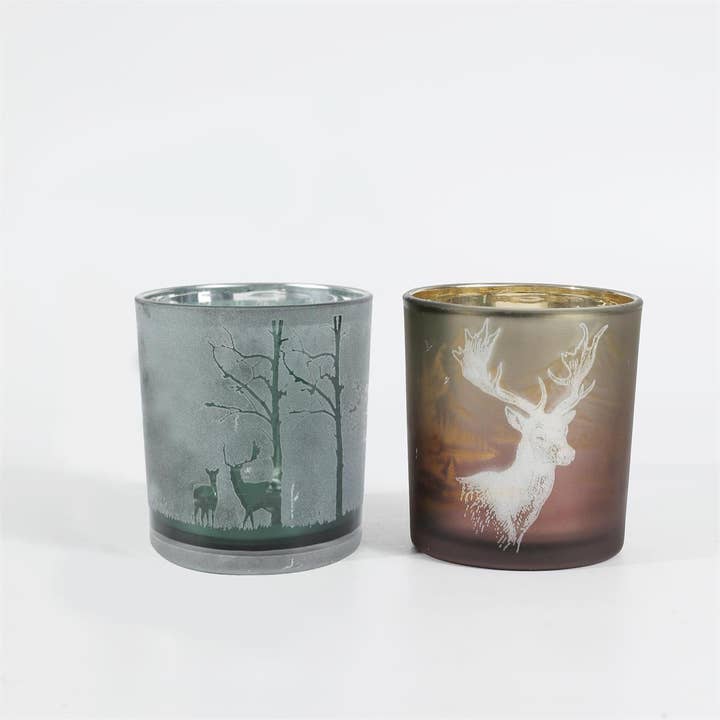 Porte-bougies chauffe-plat de Noël, 2/S, 2,85 « x 3,14 », 12/DSP pour la vente par Truu Design