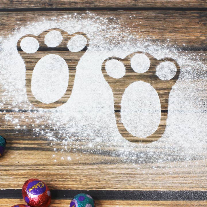 Meridian Etch - Venta al por mayor Plantilla/troqueles - Plantilla de huellas de conejo de Pascua1