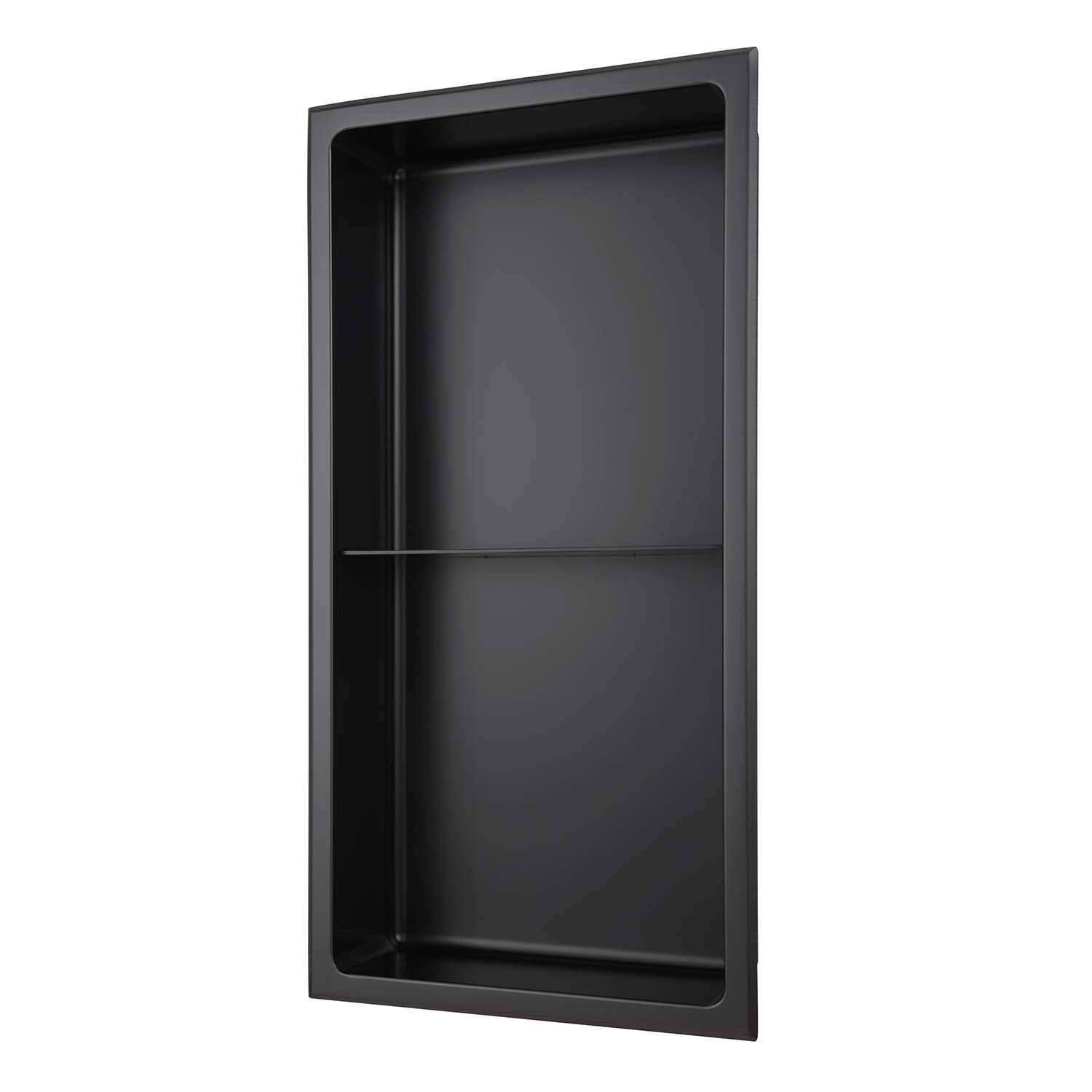 Stilform Handels GmbH - Wholesale Wall Mounted Shelf - Stilform wall niche stainless steel matt black in 60x30 with subdivision4