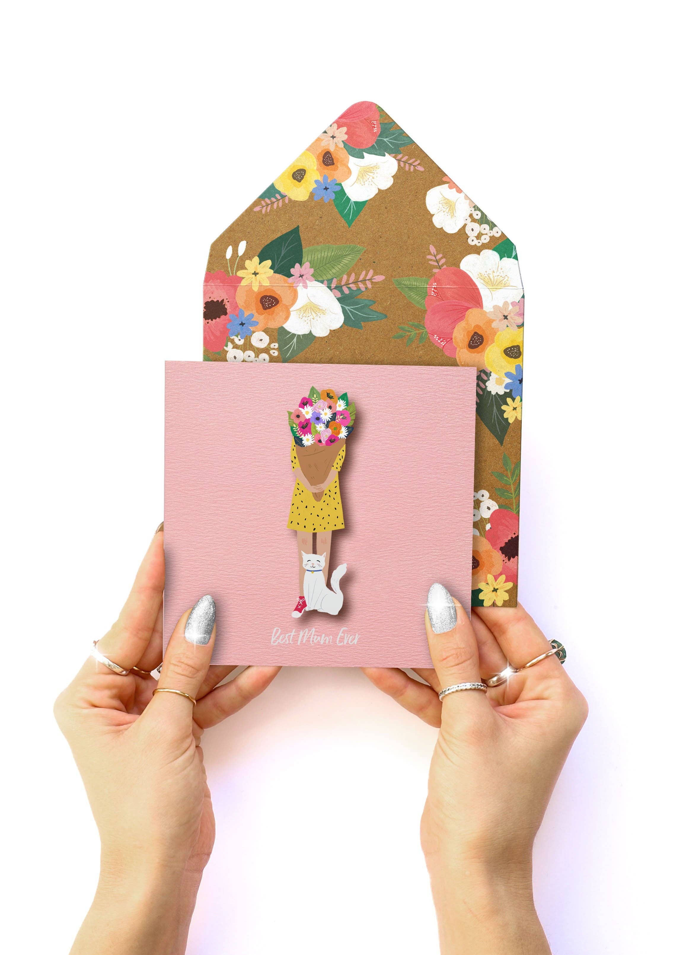 Tache - Wholesale Mother's Day Card - Best Mum Ever, Handmade Greeting Card1